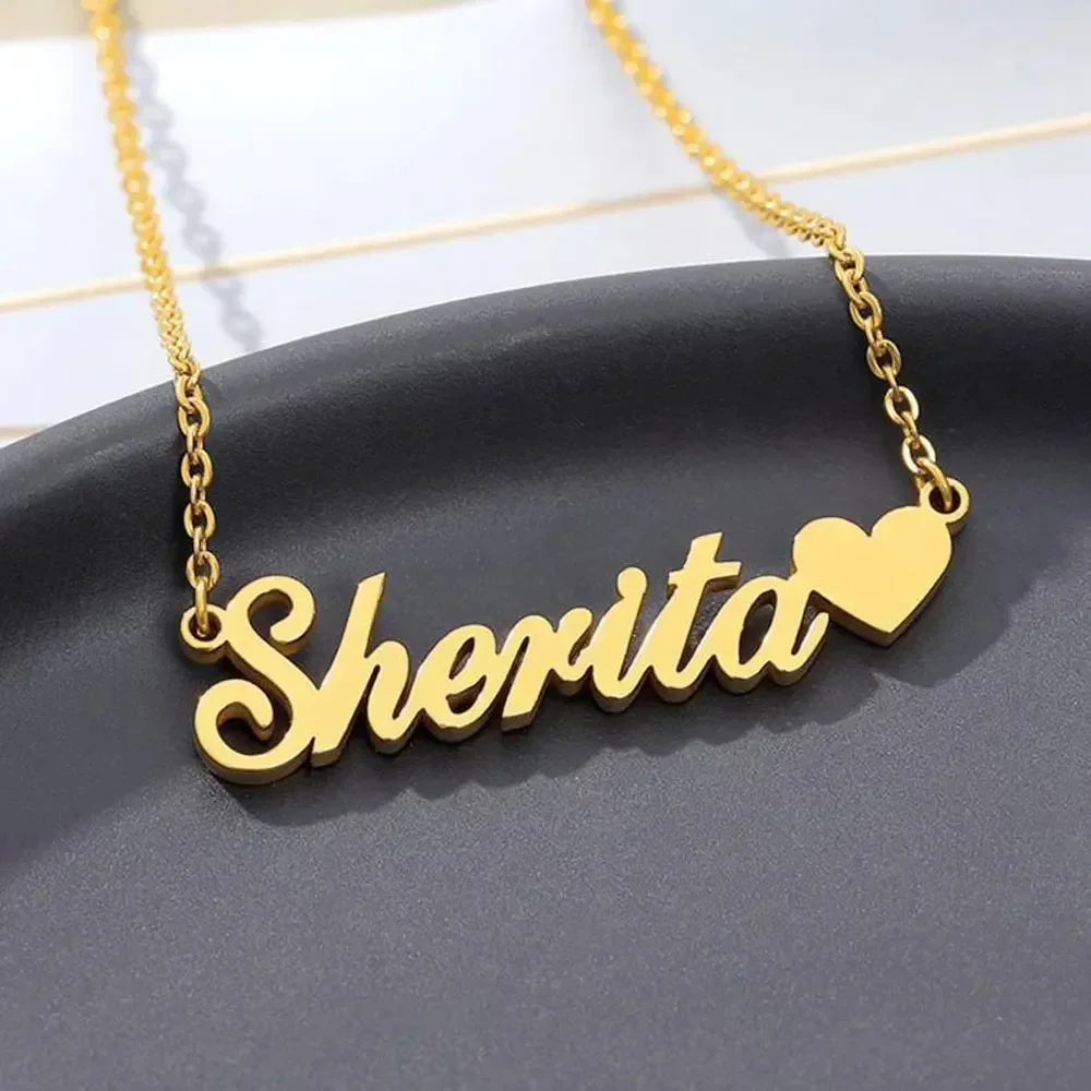 Women’s Choker Necklace with Personalized Letter -#9002