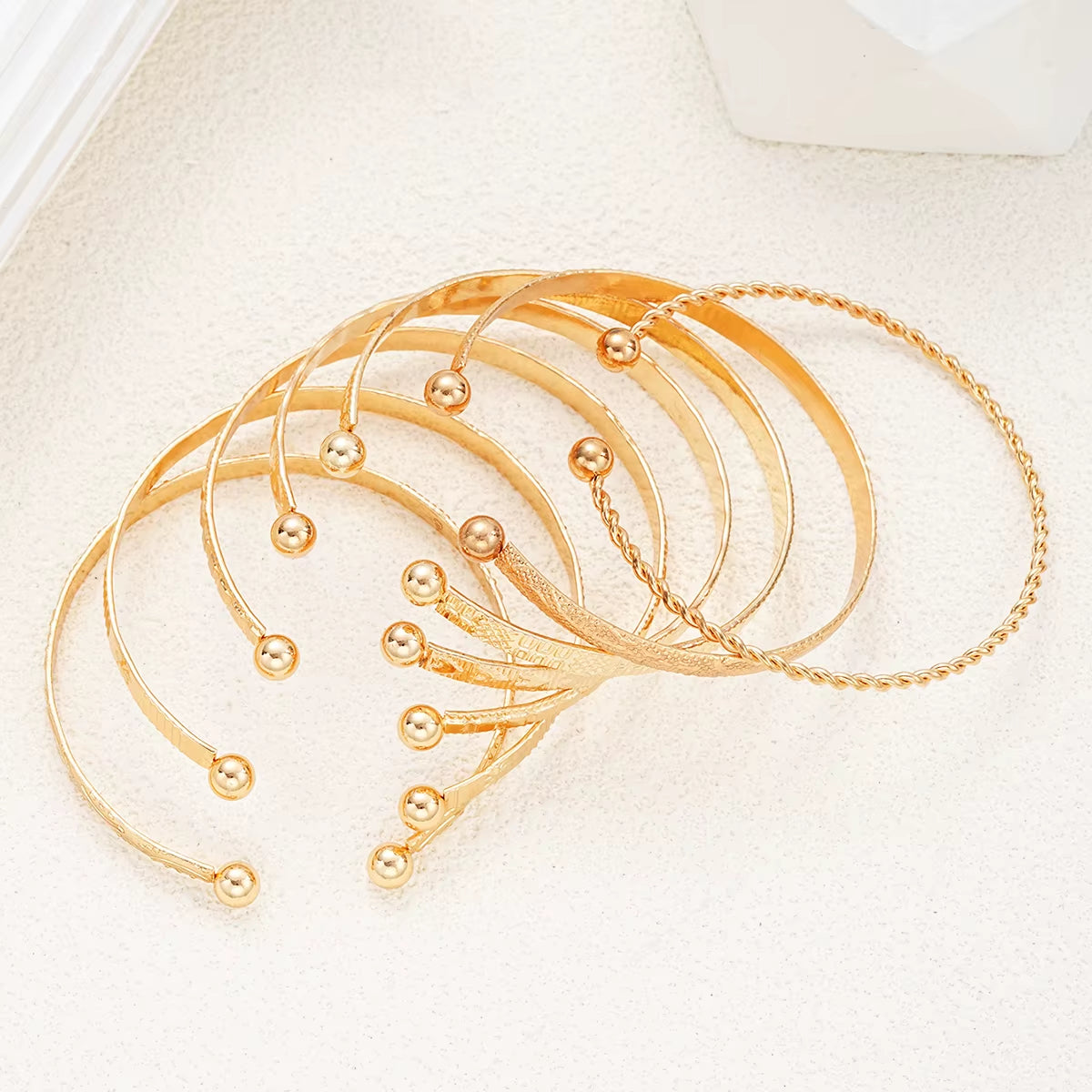 7- wonders Set of  Gold Bracelets for Women  2025